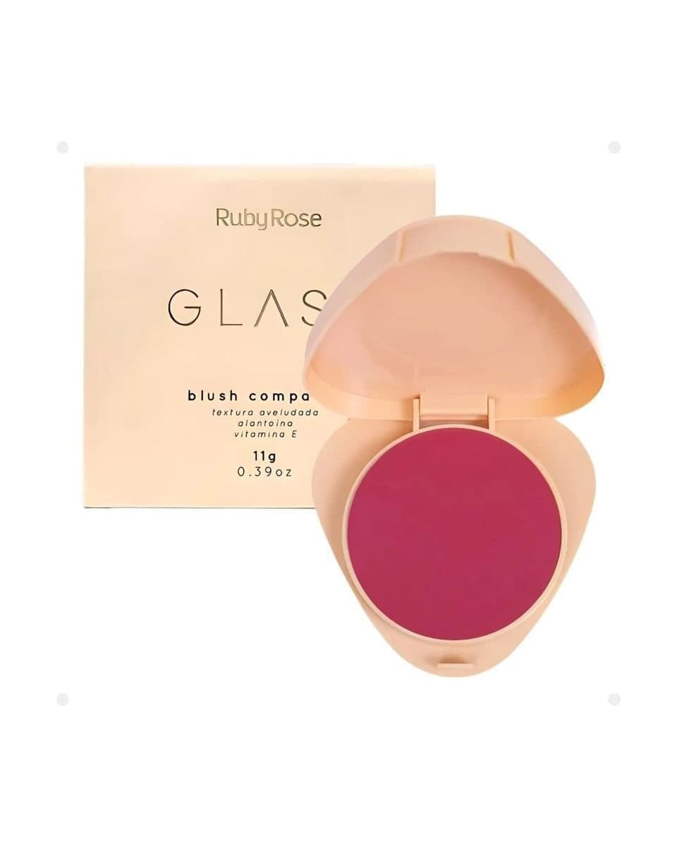 Ruby Rose Blush Compacto Glass GB80, foto do produto