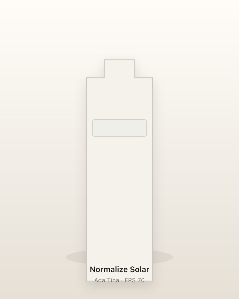 Ada Tina Normalize Solar FPS 70 — packshot