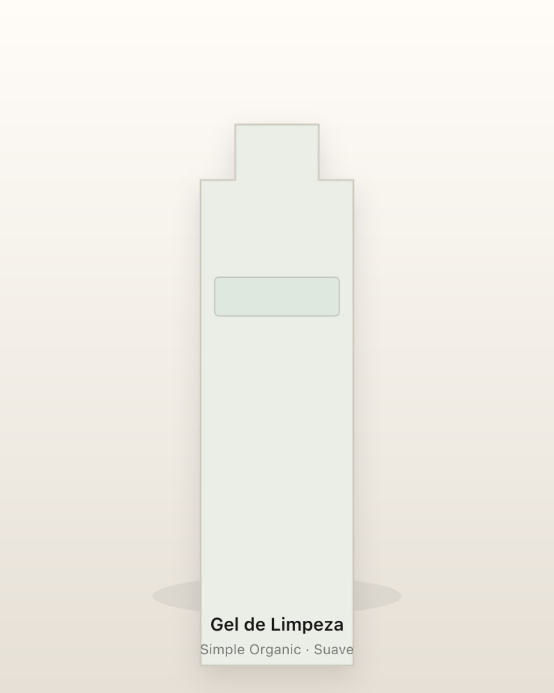 Simple Organic Gel de Limpeza Suave — packshot